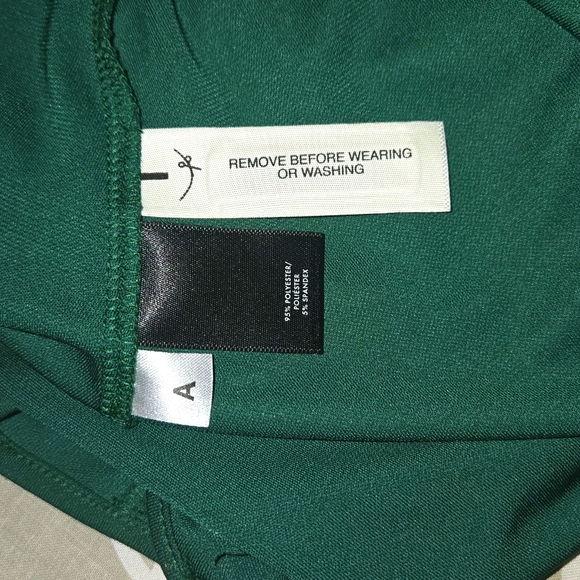 Ann Taylor Womens Kelly Green Ruffle Trim Flounce Hem Shift Dress Size 8P - Picture 7 of 8